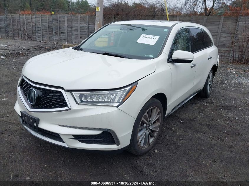 2017 Acura Mdx Technology Package VIN: 5FRYD4H51HB024978 Lot: 40686537