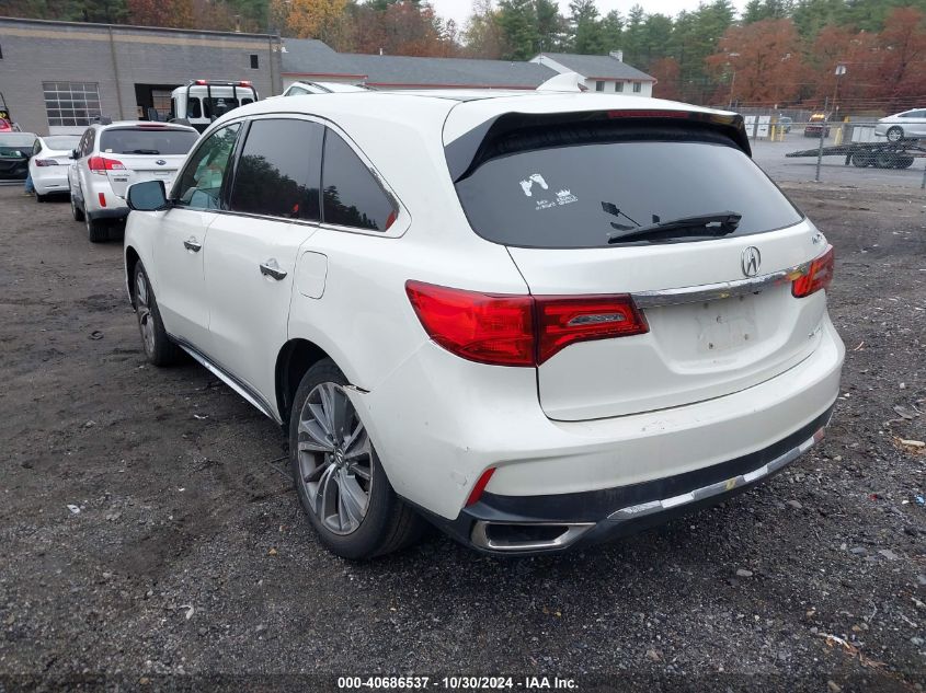 2017 Acura Mdx Technology Package VIN: 5FRYD4H51HB024978 Lot: 40686537