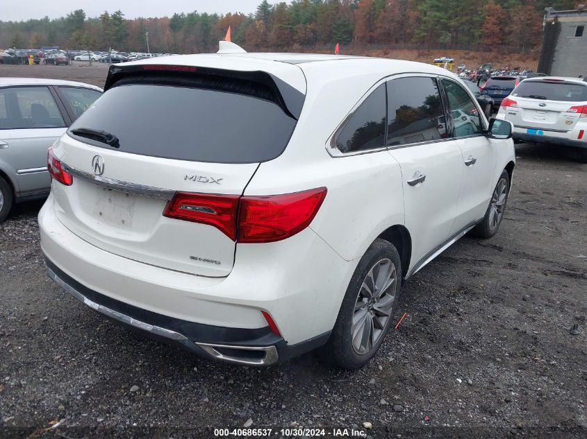 2017 Acura Mdx Technology Package VIN: 5FRYD4H51HB024978 Lot: 40686537