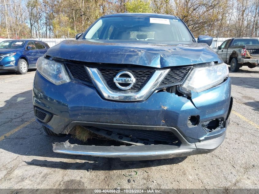 2016 Nissan Rogue S VIN: JN8AT2MV9GW151850 Lot: 40686620