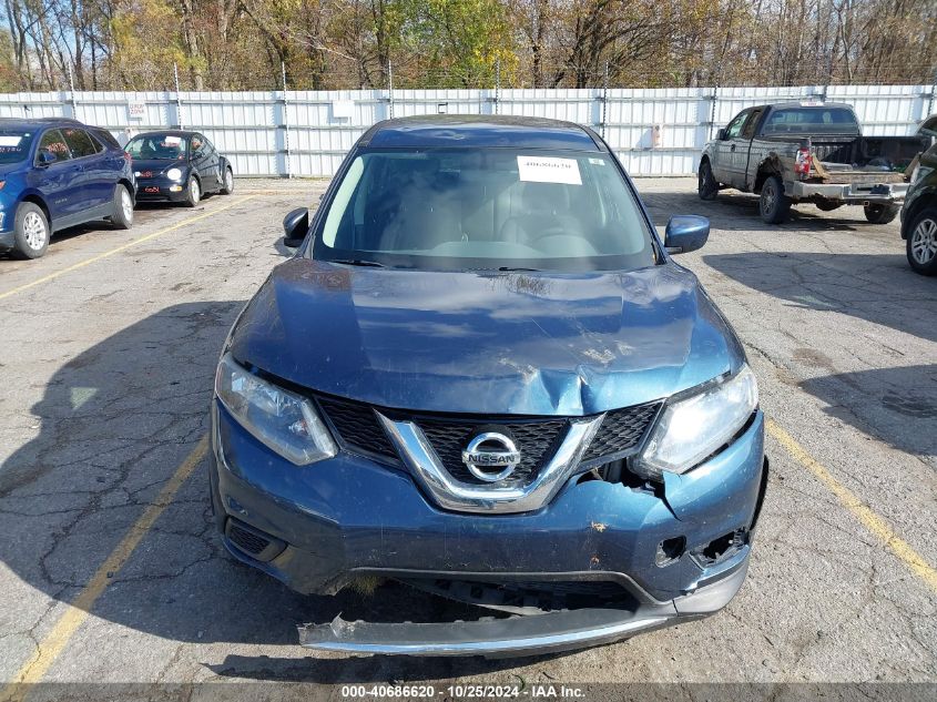 2016 Nissan Rogue S VIN: JN8AT2MV9GW151850 Lot: 40686620