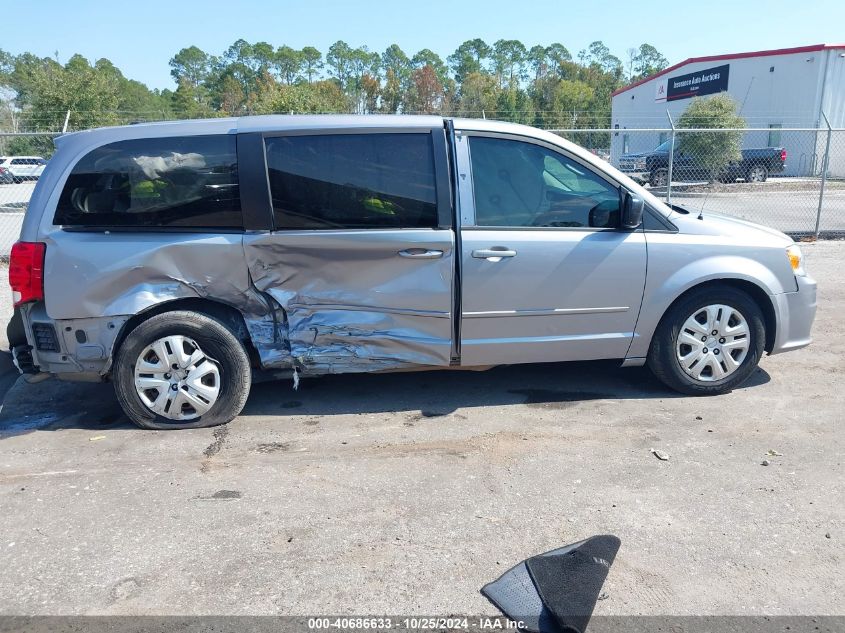 2016 Dodge Grand Caravan Se VIN: 2C4RDGBG1GR385812 Lot: 40686633