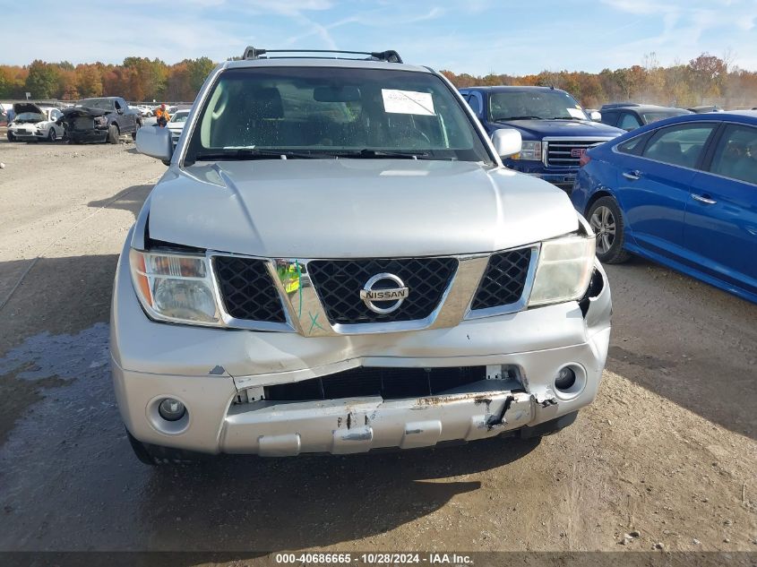 2006 Nissan Pathfinder Le VIN: 5N1AR18WX6C614243 Lot: 40686665