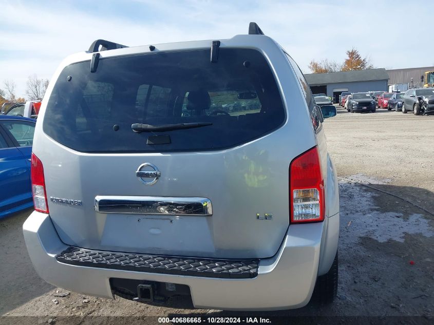 2006 Nissan Pathfinder Le VIN: 5N1AR18WX6C614243 Lot: 40686665