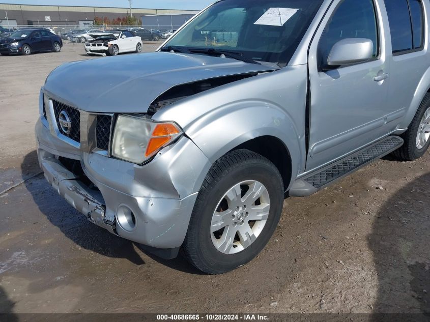 2006 Nissan Pathfinder Le VIN: 5N1AR18WX6C614243 Lot: 40686665