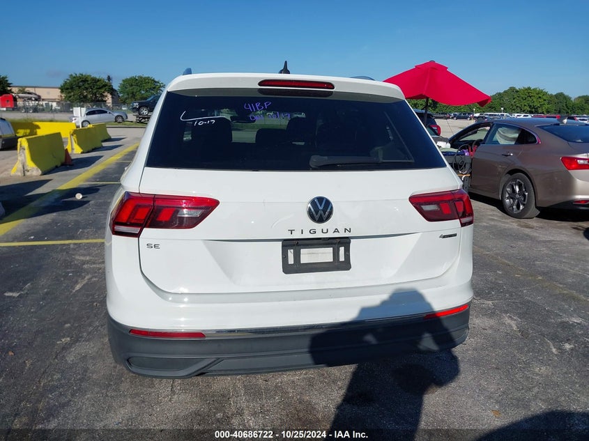 2022 VOLKSWAGEN TIGUAN 2.0L I-4 DI, DOHC, V(VIN: 3VV2B7AX8NM090740