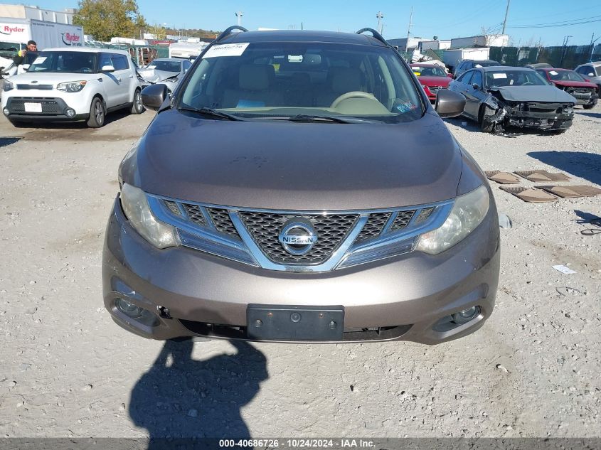 2011 Nissan Murano Sl VIN: JN8AZ1MW6BW173265 Lot: 40686726