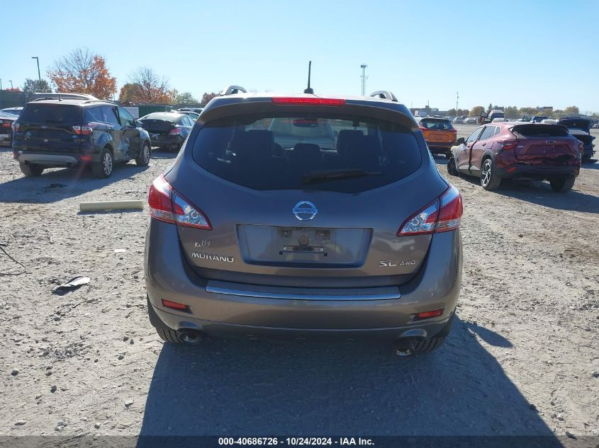 2011 Nissan Murano Sl VIN: JN8AZ1MW6BW173265 Lot: 40686726