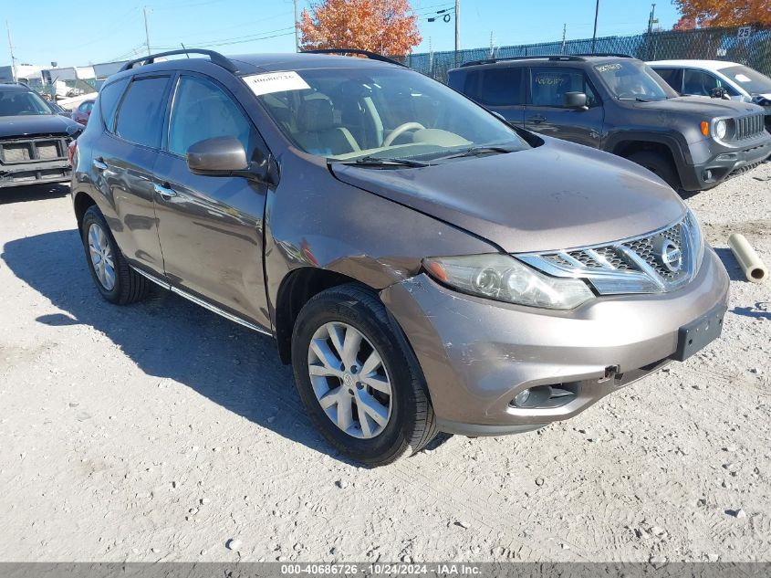 2011 Nissan Murano Sl VIN: JN8AZ1MW6BW173265 Lot: 40686726