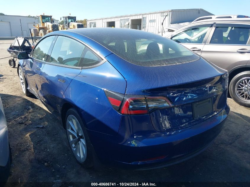 2023 TESLA MODEL 3 U   U(VIN: 5YJ3E1EA2PF448791