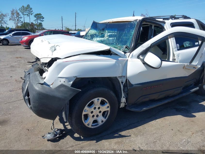 2002 Chevrolet Avalanche 1500 VIN: 3GNEK13T62G175600 Lot: 40686800