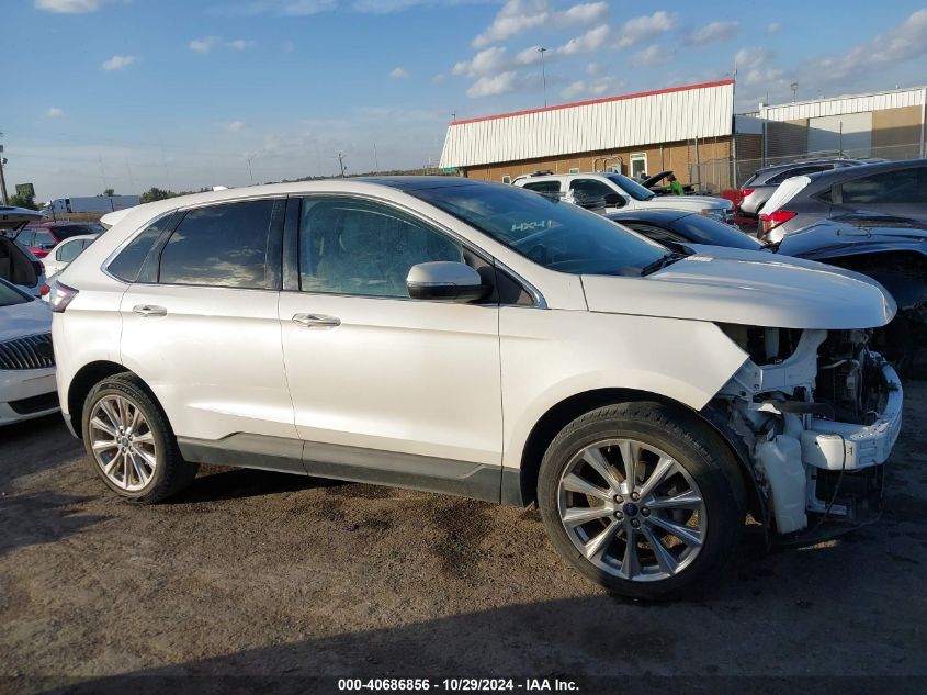 2017 Ford Edge Titanium VIN: 2FMPK3K90HBC28432 Lot: 40686856