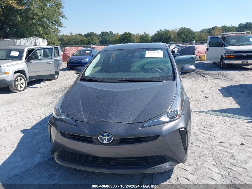 2019 Toyota Prius VIN: JTDKARFU4K3092297 Lot: 40686903