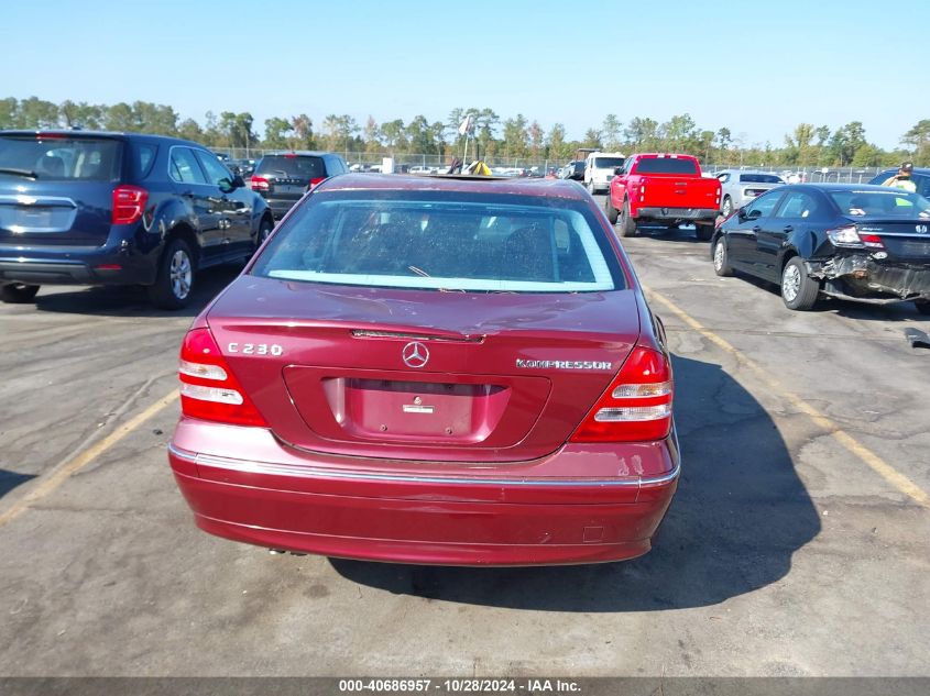 2003 Mercedes-Benz C 230 Kompressor Sport VIN: WDBRF40J13F422199 Lot: 40686957