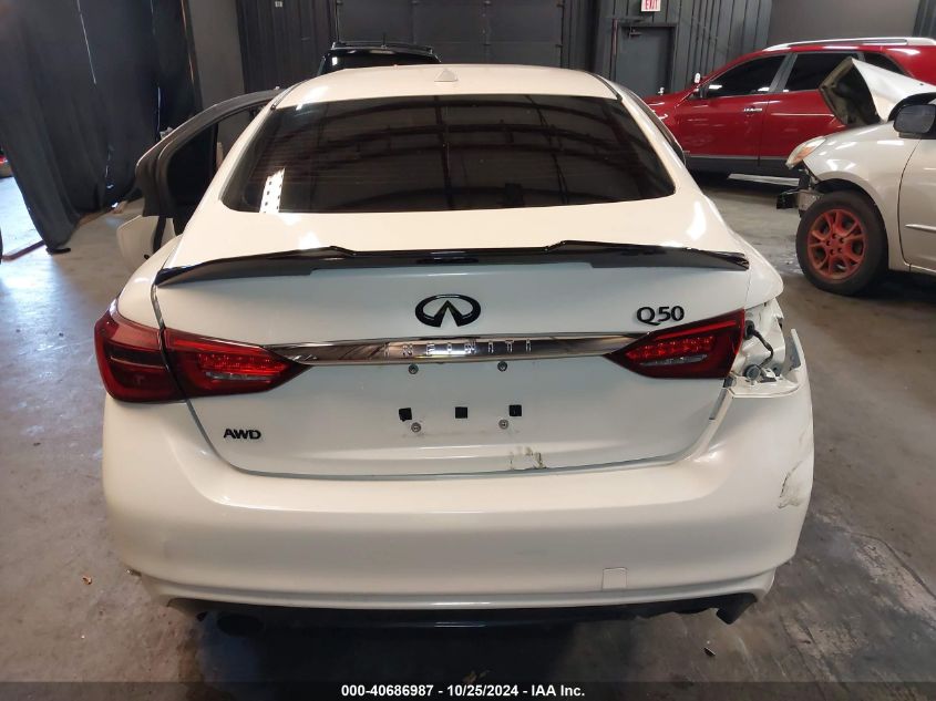 2018 Infiniti Q50 3.0T Luxe VIN: JN1EV7AR6JM443831 Lot: 40686987