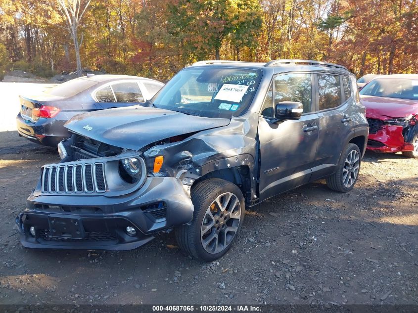 VIN ZACNJDD19NPN56643 2022 Jeep Renegade, Limited 4X4 no.2