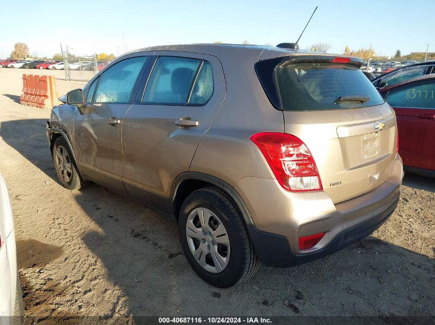 2018 Chevrolet Trax Ls VIN: 3GNCJKSB5JL313075 Lot: 40687116