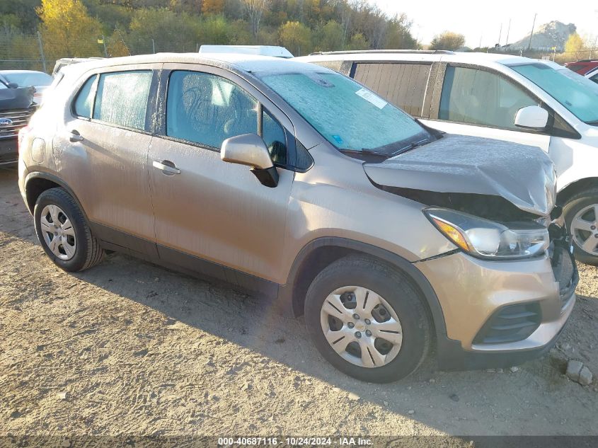 2018 Chevrolet Trax Ls VIN: 3GNCJKSB5JL313075 Lot: 40687116