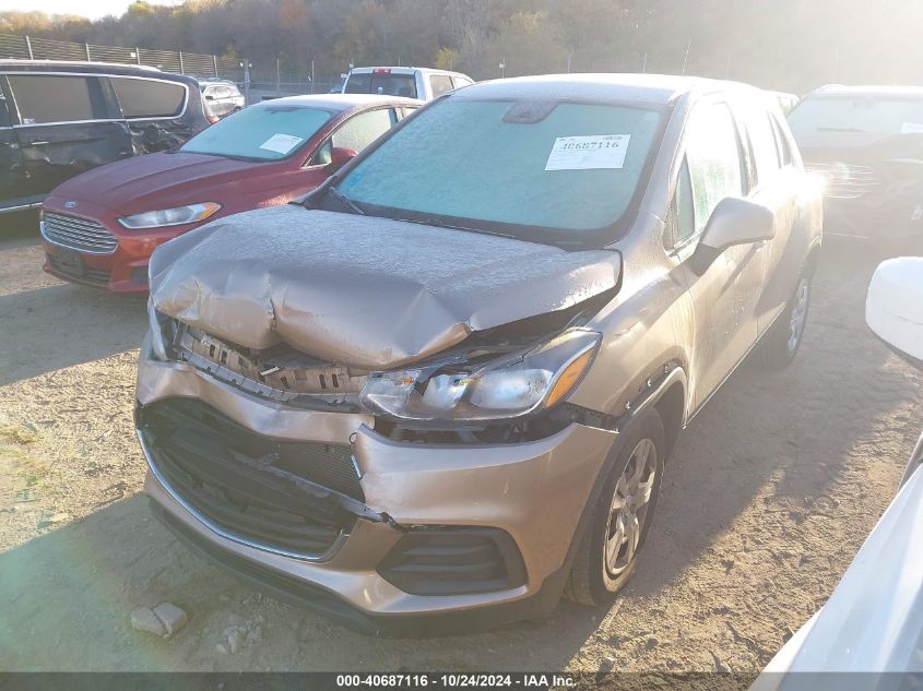 2018 Chevrolet Trax Ls VIN: 3GNCJKSB5JL313075 Lot: 40687116