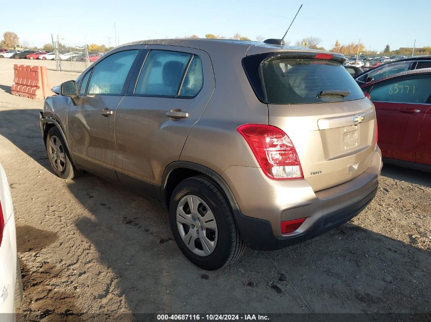 2018 Chevrolet Trax Ls VIN: 3GNCJKSB5JL313075 Lot: 40687116