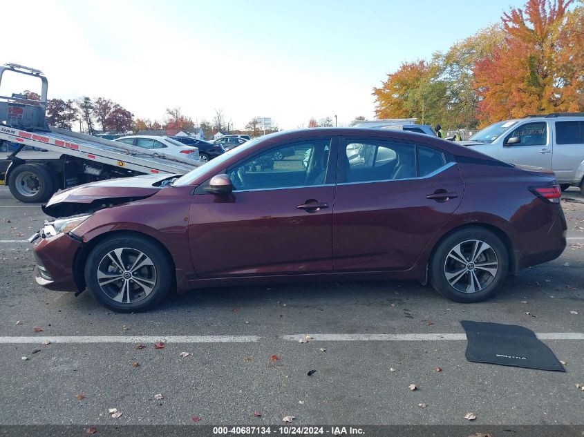 2022 Nissan Sentra Sv VIN: 3N1AB8CV9NY223870 Lot: 40687134