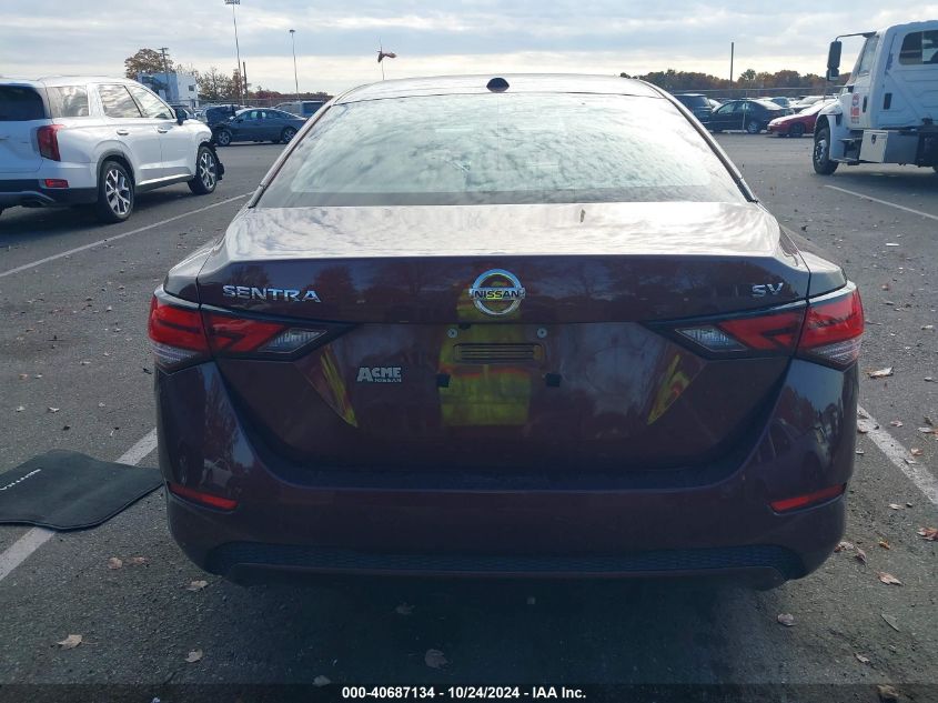 2022 Nissan Sentra Sv VIN: 3N1AB8CV9NY223870 Lot: 40687134