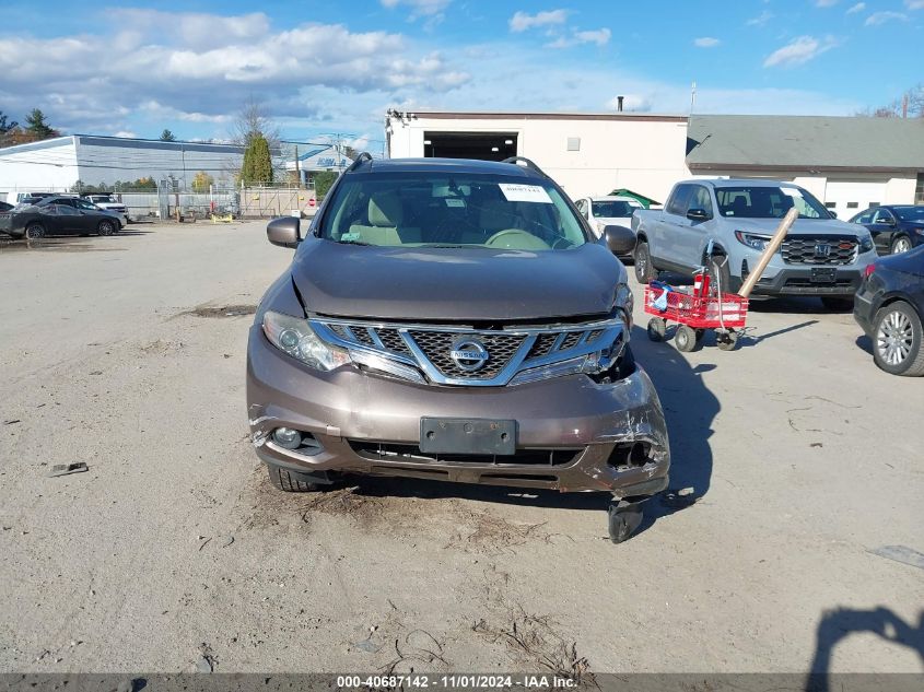 2012 Nissan Murano Sv VIN: JN8AZ1MW4CW222786 Lot: 40687142