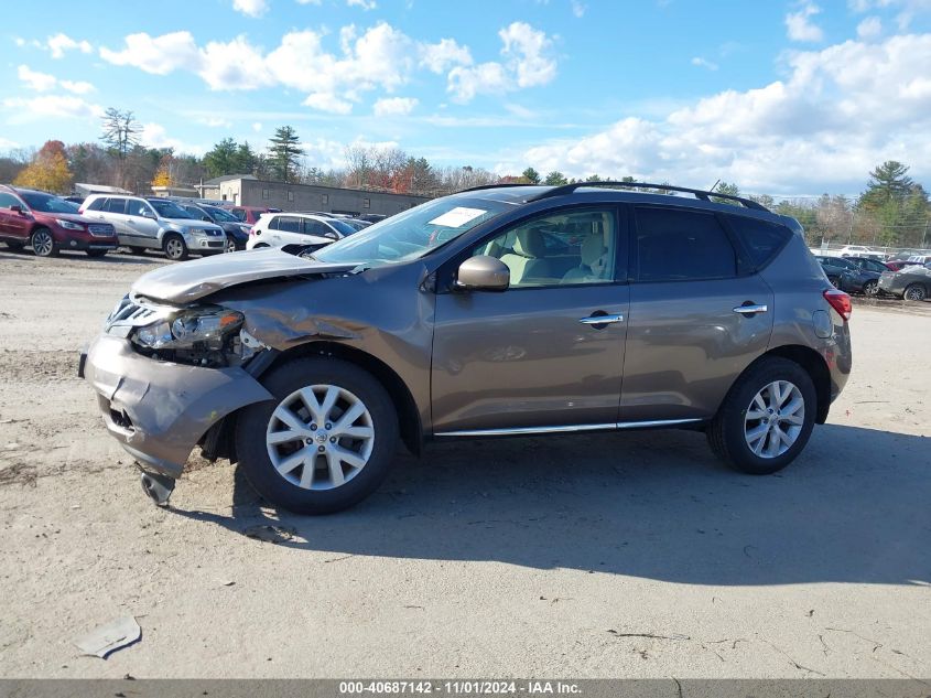 2012 Nissan Murano Sv VIN: JN8AZ1MW4CW222786 Lot: 40687142