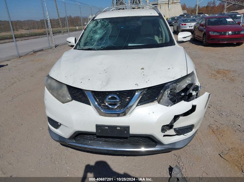 2016 Nissan Rogue Sv VIN: KNMAT2MV8GP664979 Lot: 40687201