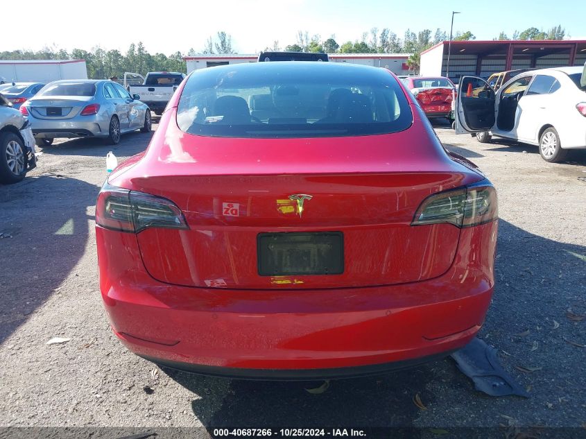 2021 Tesla Model 3 Standard Range Plus Rear-Wheel Drive VIN: 5YJ3E1EA5MF087956 Lot: 40687266