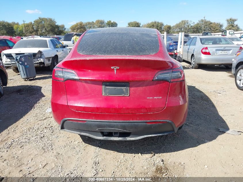 2021 Tesla Model Y Long Range Dual Motor All-Wheel Drive VIN: 5YJYGDEE8MF140458 Lot: 40687334