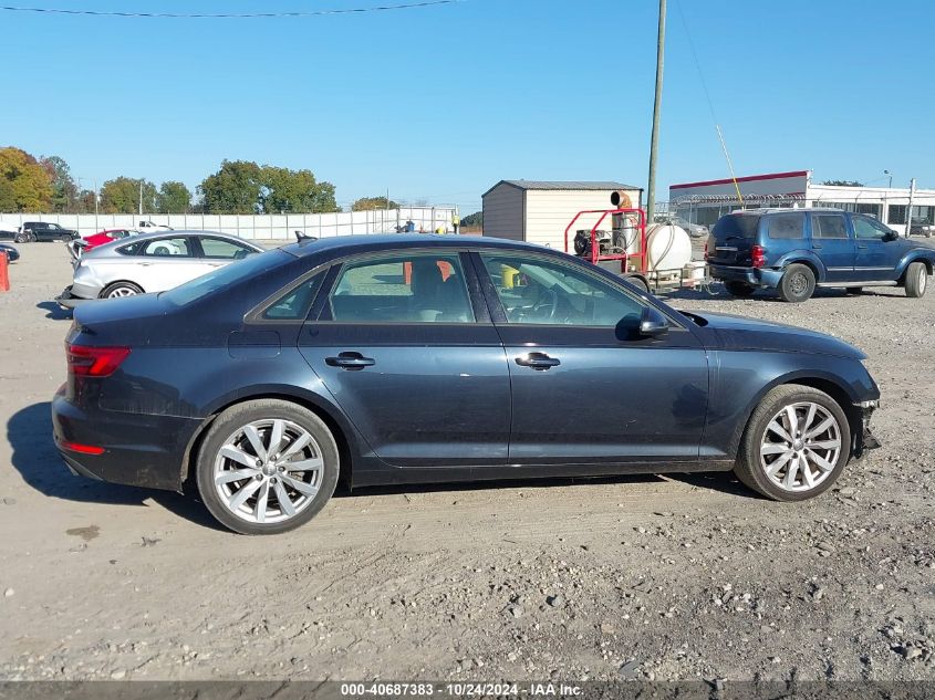 2017 Audi A4 Ultra Premium VIN: WAUGMAF46HN049394 Lot: 40687383