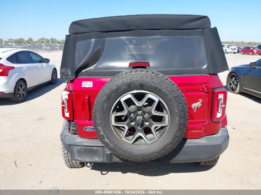 2021 Ford Bronco Outer Banks VIN: 1FMDE5DH1MLB07574 Lot: 40687436