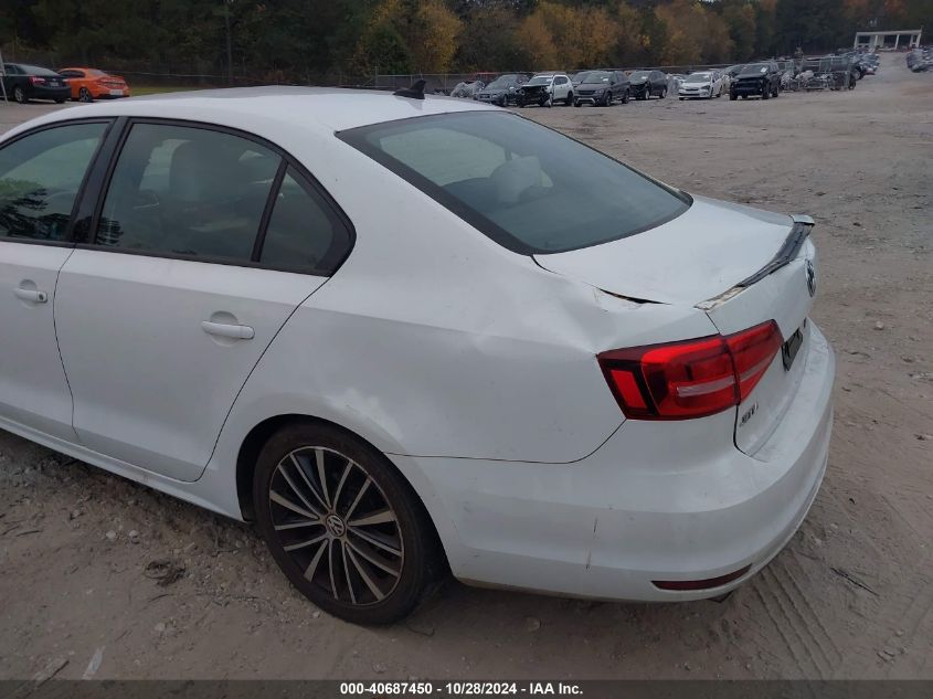 2015 Volkswagen Jetta 1.8T Sport VIN: 3VWD17AJ0FM400335 Lot: 40687450