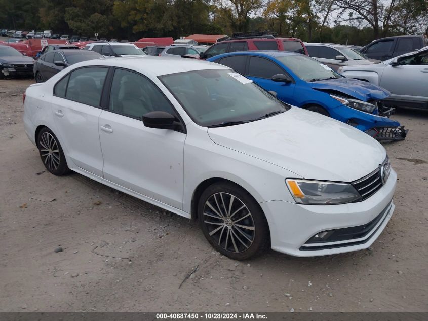 VIN 3VWD17AJ0FM400335 2015 Volkswagen Jetta, 1.8T S... no.1