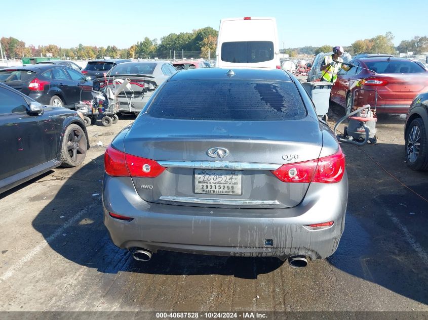 2017 Infiniti Q50 3.0T Premium VIN: JN1EV7ARXHM830361 Lot: 40687528