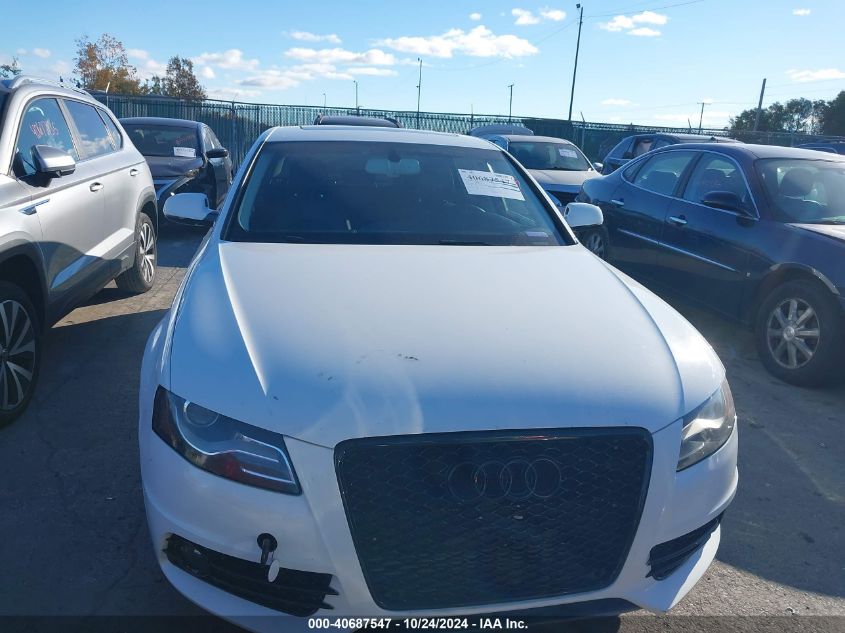 2012 Audi A4 2.0T Premium VIN: WAUKFAFL0CN010983 Lot: 40687547