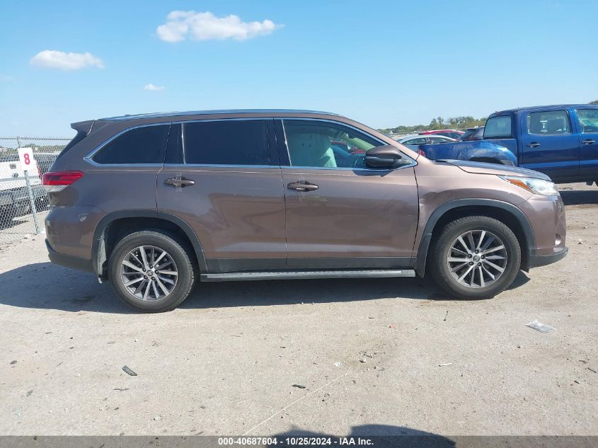 2019 Toyota Highlander Xle VIN: 5TDKZRFH4KS290193 Lot: 40687604