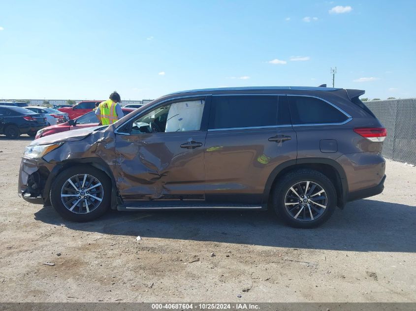 2019 Toyota Highlander Xle VIN: 5TDKZRFH4KS290193 Lot: 40687604