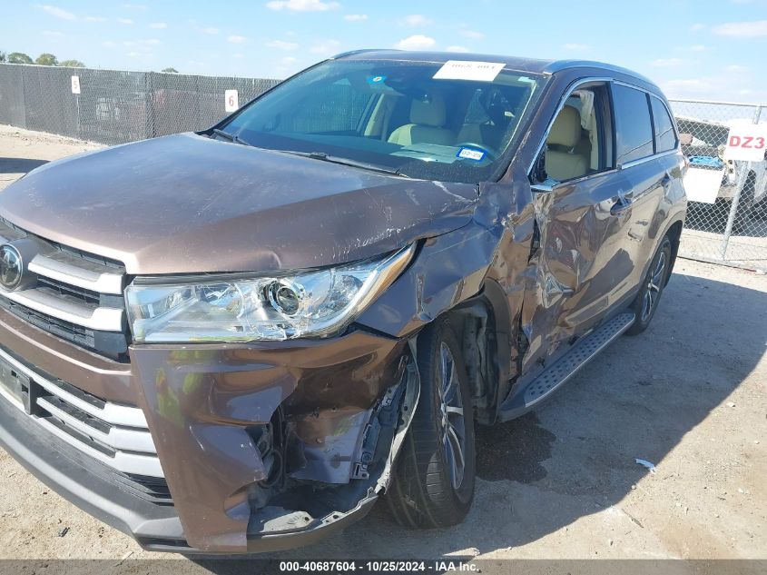 2019 Toyota Highlander Xle VIN: 5TDKZRFH4KS290193 Lot: 40687604