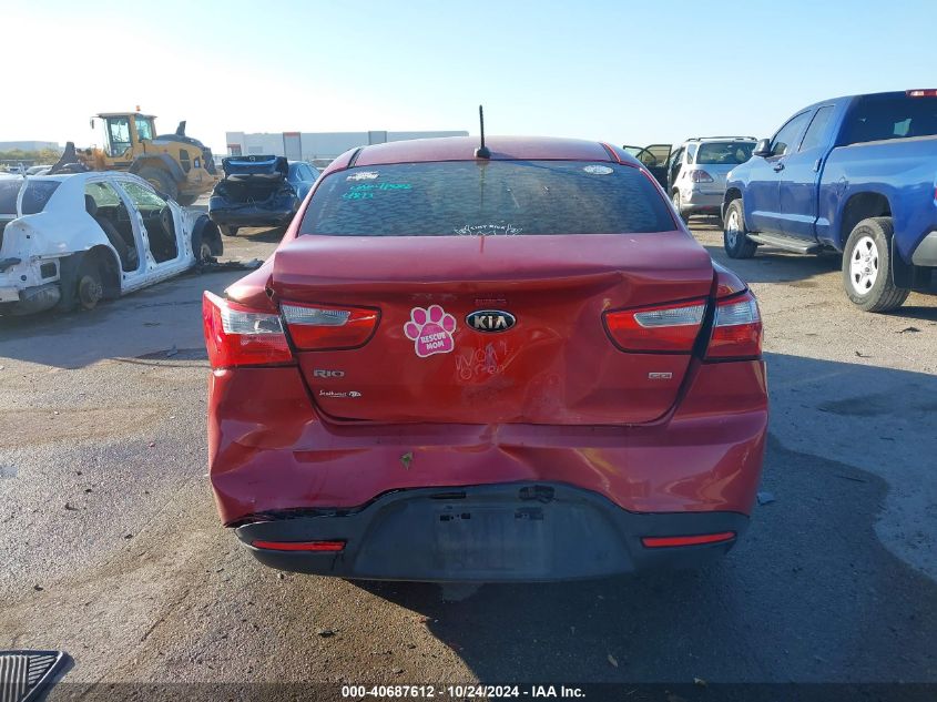 2015 Kia Rio Lx VIN: KNADM4A36F6449515 Lot: 40687612