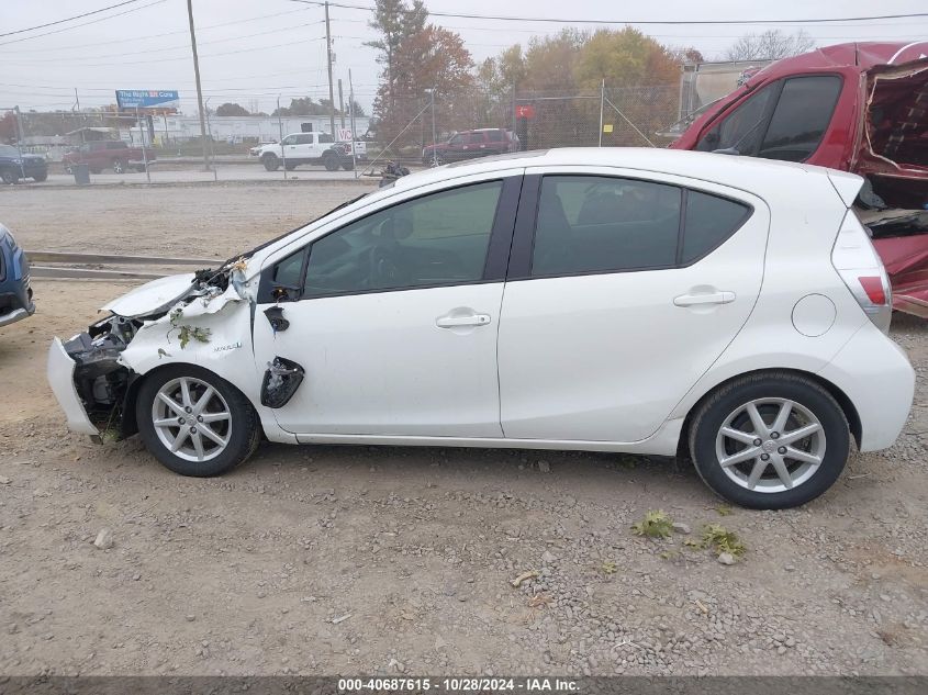 2012 Toyota Prius C Four VIN: JTDKDTB36C1026249 Lot: 40687615