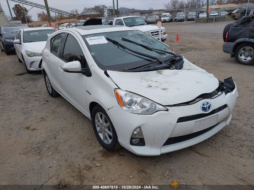 2012 Toyota Prius C Four VIN: JTDKDTB36C1026249 Lot: 40687615