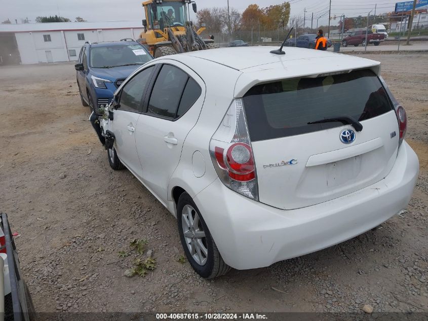 2012 Toyota Prius C Four VIN: JTDKDTB36C1026249 Lot: 40687615