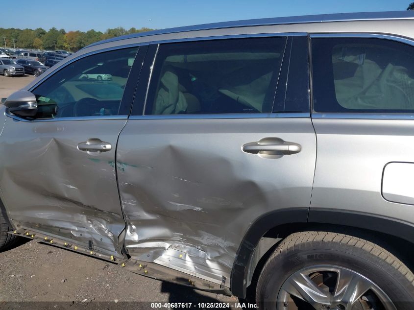 2015 Toyota Highlander Limited V6 VIN: 5TDYKRFH2FS109869 Lot: 40687617