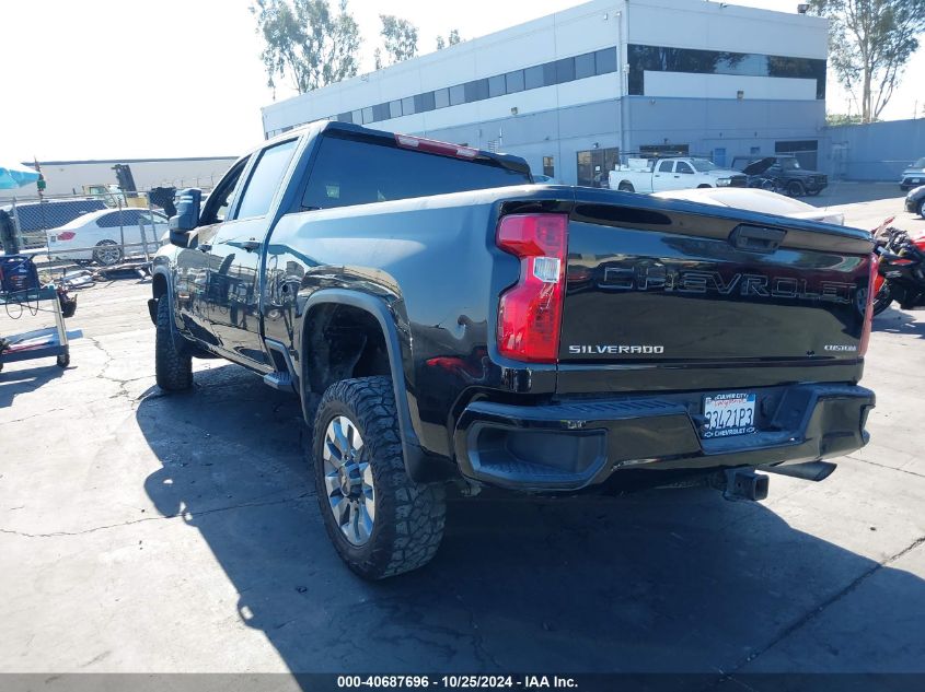 2022 Chevrolet Silverado 2500Hd 2Wd Standard Bed Custom VIN: 2GC4WME7XN1240343 Lot: 40687696