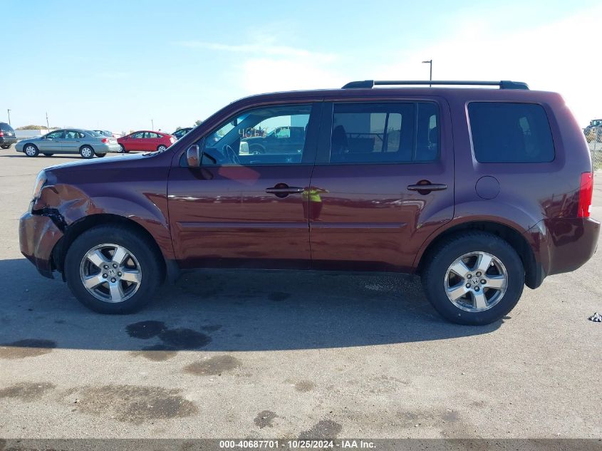 2011 Honda Pilot Ex-L VIN: 5FNYF4H53BB018733 Lot: 40687701