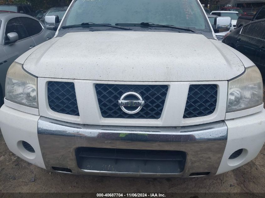 2005 Nissan Armada Se VIN: 5N1AA08A15N735820 Lot: 40687704