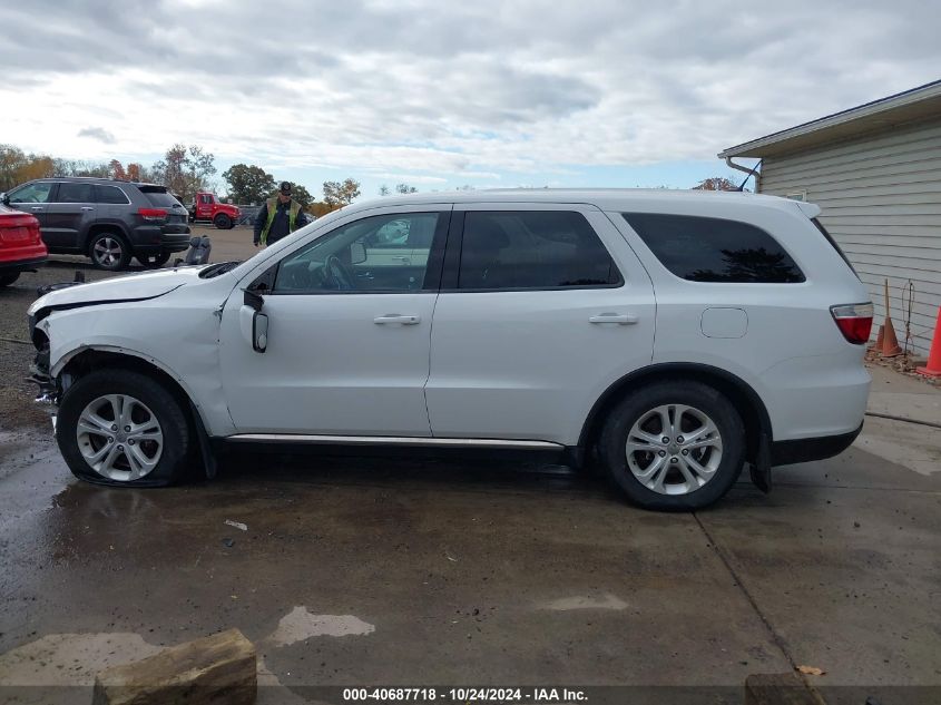 2013 Dodge Durango Sxt VIN: 1C4RDJAG4DC696380 Lot: 40687718