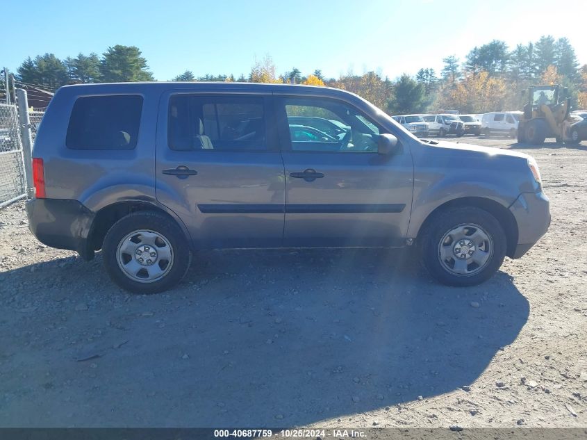 2014 Honda Pilot Lx VIN: 5FNYF4H25EB007128 Lot: 40687759